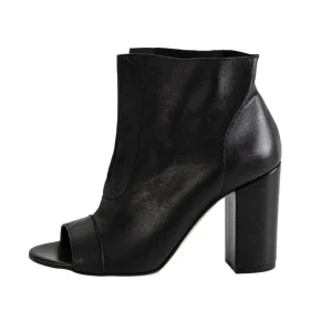 D-red Stivaletto Aperto Estivo Nero Donna