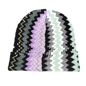 Missoni Cuffia Fantasia Geometrica Misto Lana Multicolore