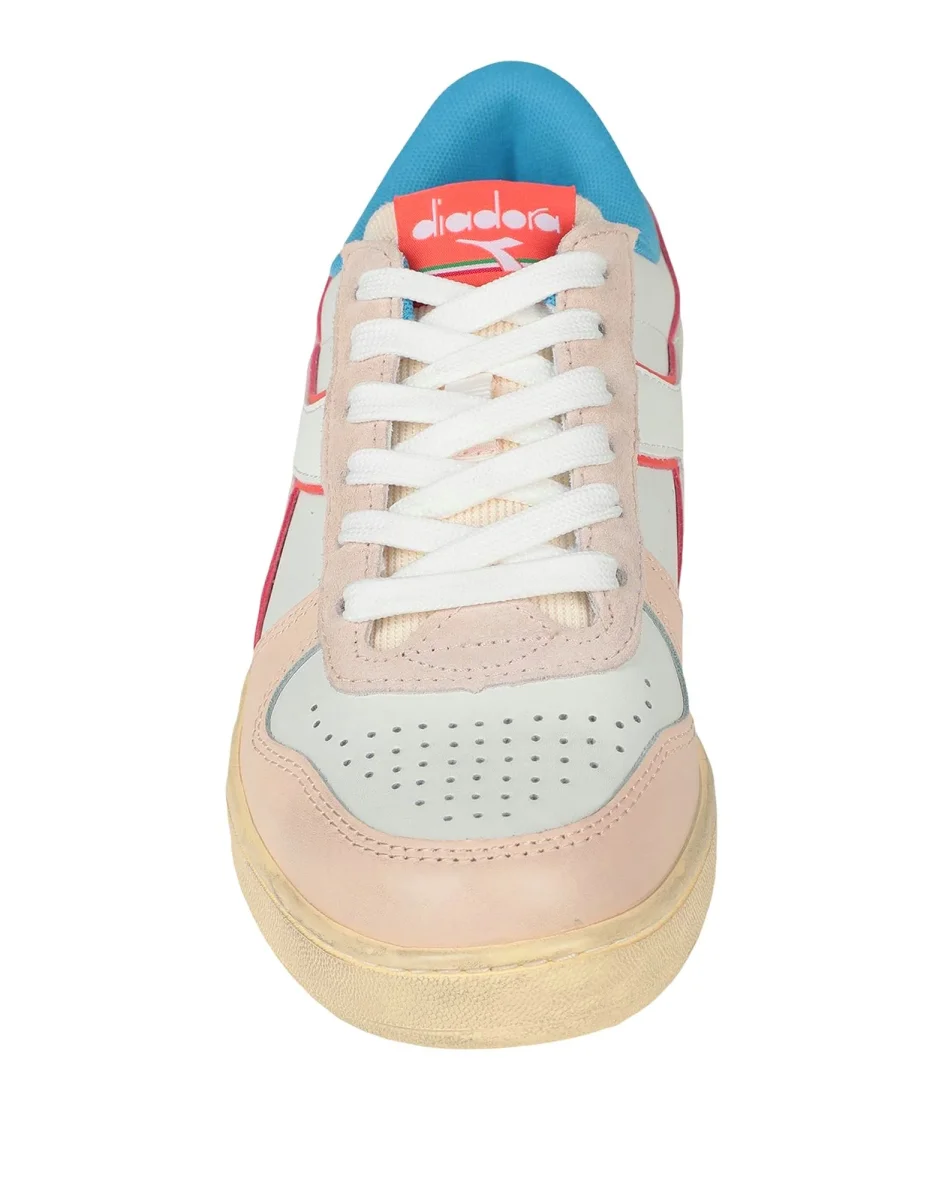 Diadora Sneakers Magic Basket Low Icona Pelle Bianco - immagine 6