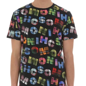 Moschino Underbear Logo All Over Cotone Nero