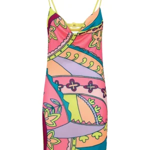 Mefui Vestito Corto 'wet' Multicolore Donna