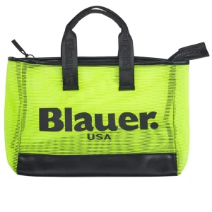 Blauer Shopping Bag Mesh Giallo Donna