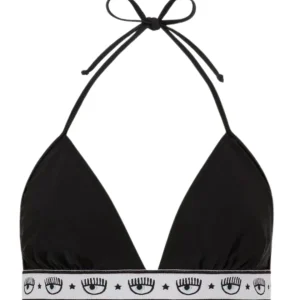 Chiara Ferragni Bikini Top Nero Donna