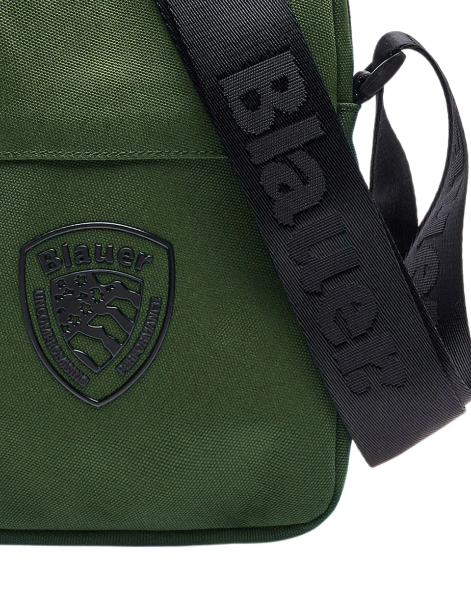 Blauer Cordura Nylon Crossbody Bag
Basic Camera Verde Uomo - immagine 3