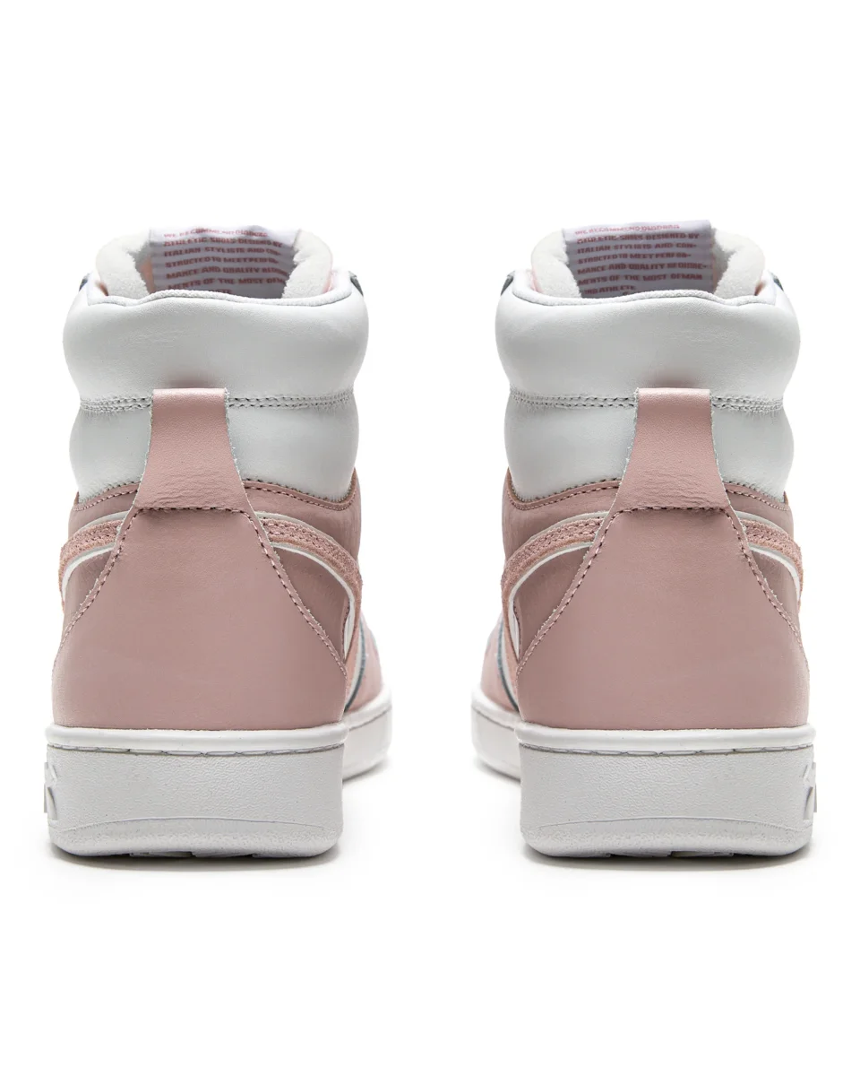 Diadora Sneakers Alta Magic Basket Pelle Rosa - immagine 6