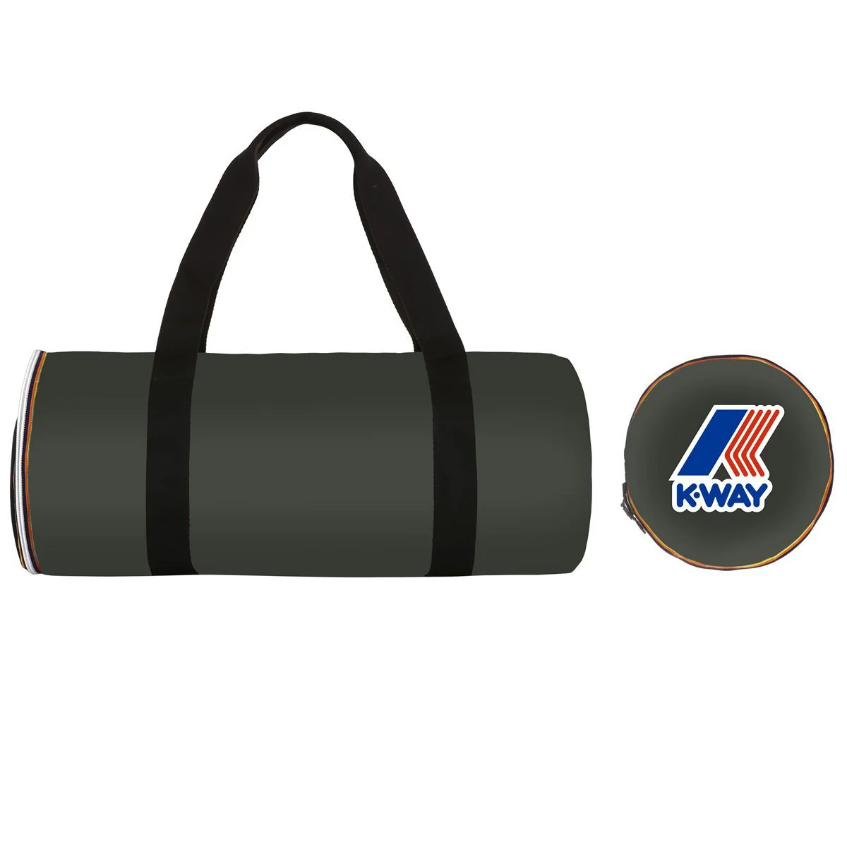 K-way Duffle David Sacca Packable Impermeabile Nero Uomo