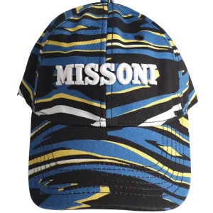 Missoni Cap Baseball Cotone Blu