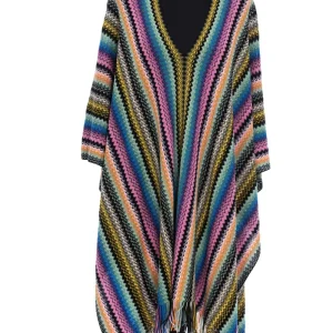 Missoni Stola Fantasia Geometrica Misto Lana Multicolore