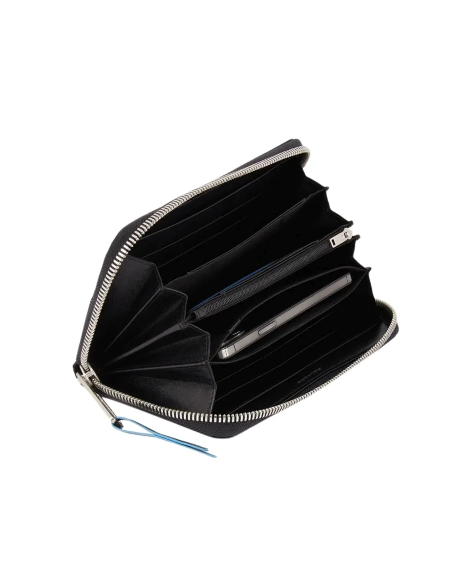 Piquadro A 4 Soffietti Con Zip Nero Donna - immagine 3