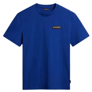 Napapijri Maglietta Manica Corta Iaato Cotone Blu