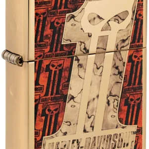 Zippo Ricaricabile Antivento Made In Usa Nel Box Regalo Oro Unisex