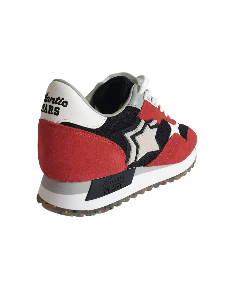 Atlantic Stars Sneaker Casual Dracoc Rosso Nero Uomo - immagine 5