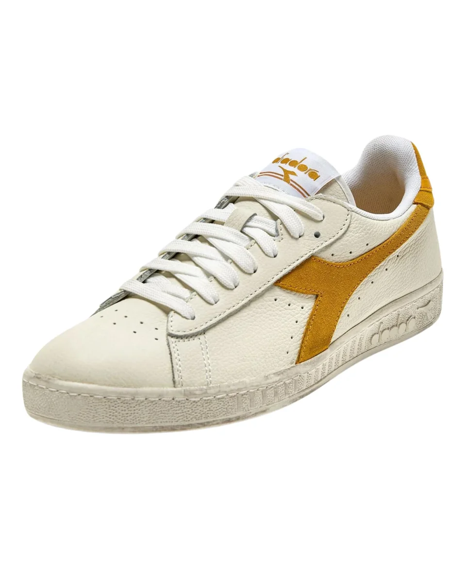 Diadora Sneakers Game Pelle Effetto Used Bianco - immagine 3