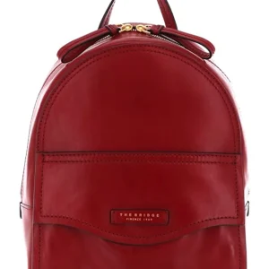 The Bridge Backpack In Pelle 04138201 Rosso Donna