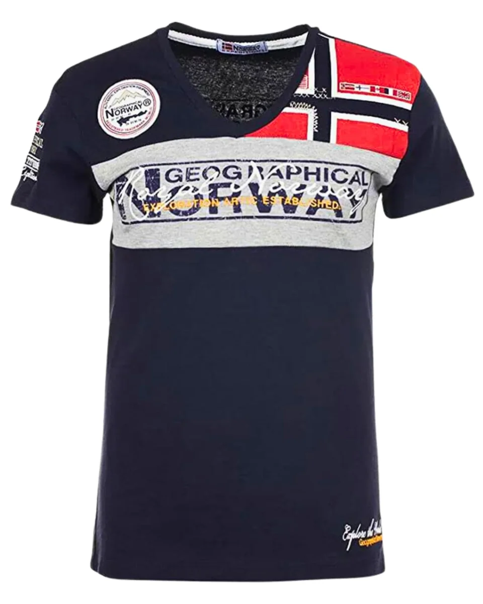 Geographical Norway Ss Men Best100 Blu Uomo