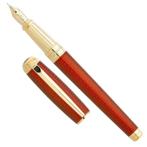 S.t.dupont Penna stilografica fountain pen ad Inchiostro D Line Rosso ambra 410111L