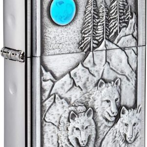 Zippo Antivento Ricaricabile Made In Usa Argento 49295 Placca Special Limited