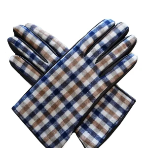 Aquascutum Club Check Gloves Marrone Donna