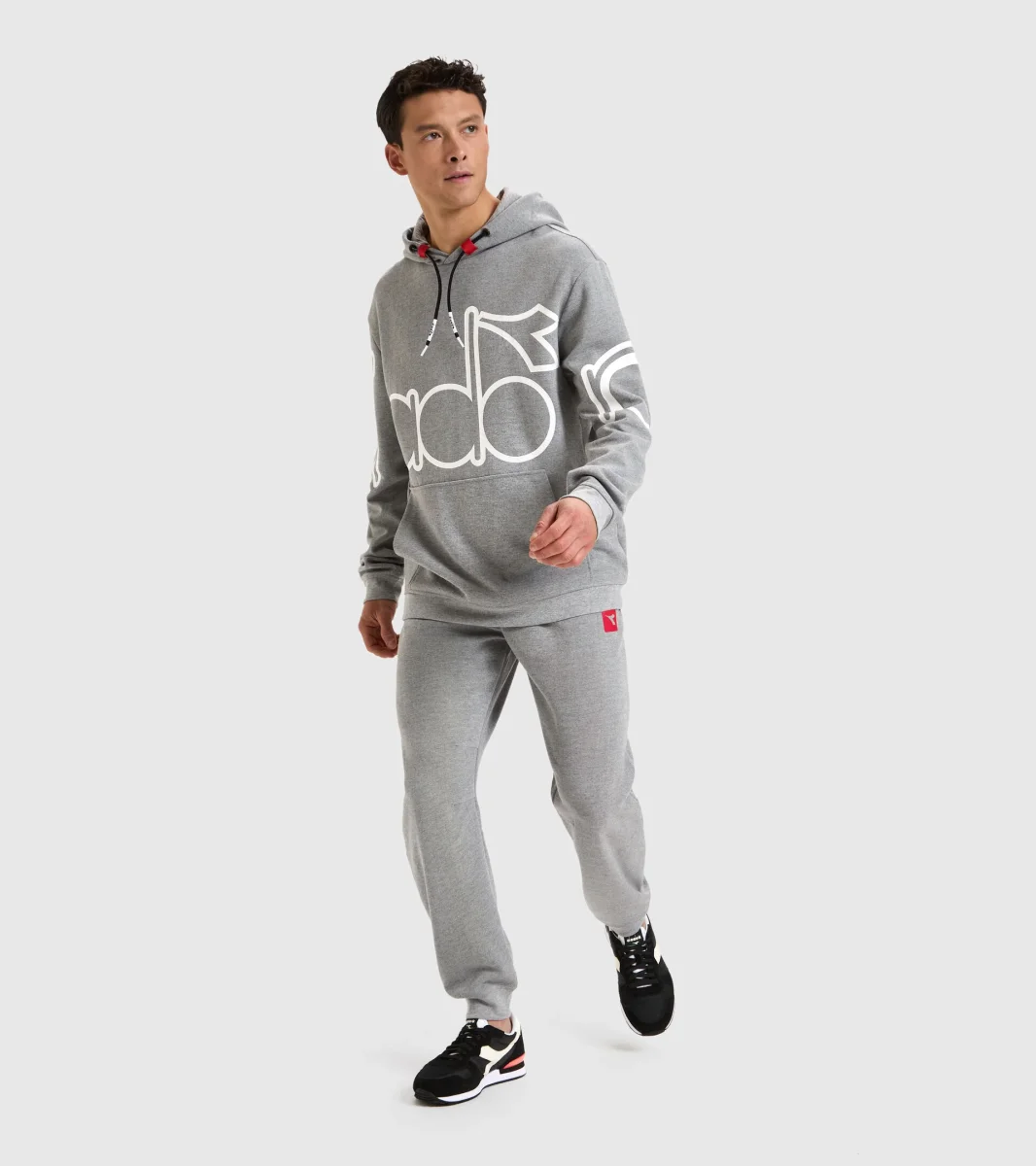 Diadora Hoodie Urbanity Poliestere Grigio - immagine 3