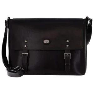 The Bridge Lorenzo Con Tracolla Realizzata In Pelle Nero Uomo