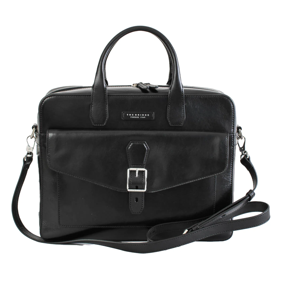 The Bridge Cartella Ventiquattrore in Pelle Nero Uomo - immagine 3