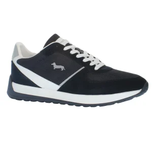 Harmont & Blaine Sneakers Pelle con Logo Bassotto Blu Bianco