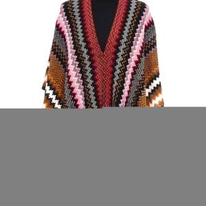 Missoni Stola Fantasia Geometrica Misto Lana Multicolore