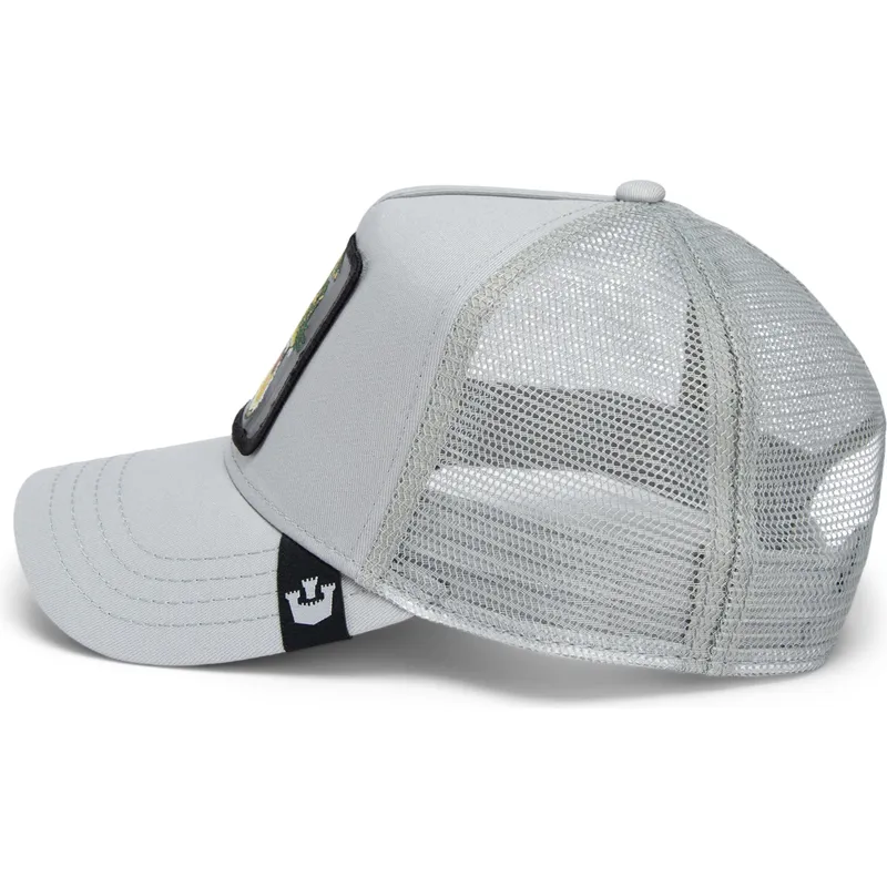 Goorin Bros. Trucker Cap Cappellino Animal 'Swamp Monster' Grigio Chiaro Unisex - immagine 5
