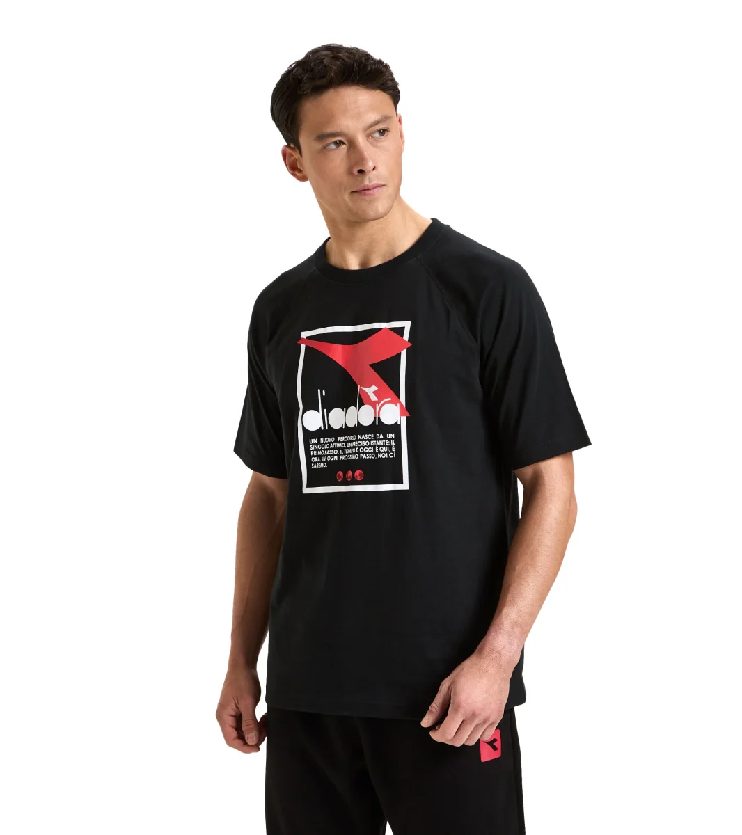 Diadora T-Shirt Urbanity Cotone Nero
