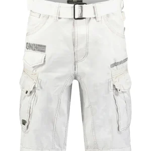 Geographical Norway Pantalone Corto Bianco Uomo