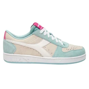 Diadora Sneakers Magic Basket Low Suede Pelle Azzurro