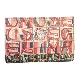 Gabs Portamonete Bottone Zip in Pelle Verde