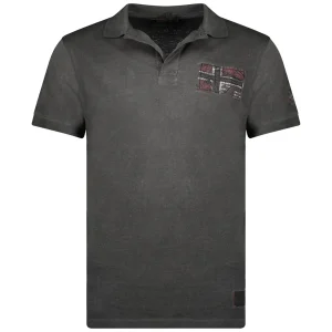 Geographical Norway Maglia Manica Corta Nero Uomo