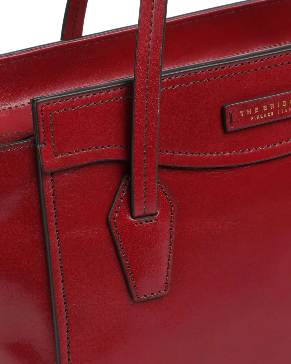 The Bridge Borsa Shopper Tote Tracolla Rosso Donna - immagine 4