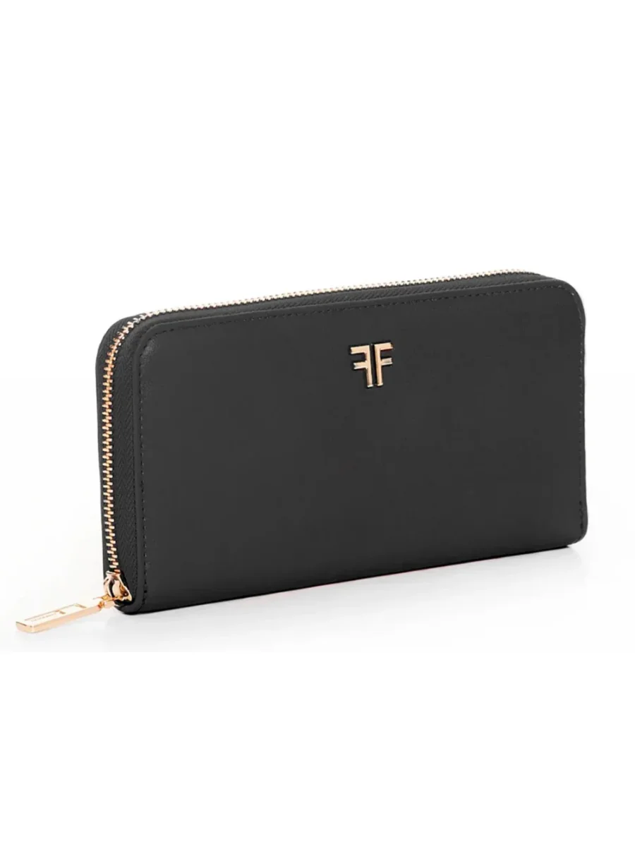 Fracomina Zip Around Wallet Black Nero Donna - immagine 3