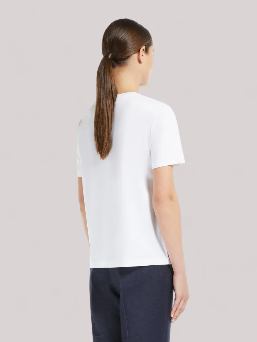 T-SHIRT DONNA BIANCO OTTICO - immagine 4