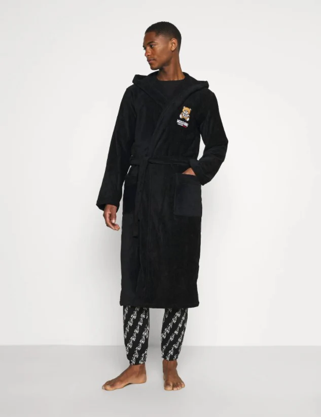 Moschino Underbear Underwear Spugna Logo Bear Cotone Nero uomo - immagine 4