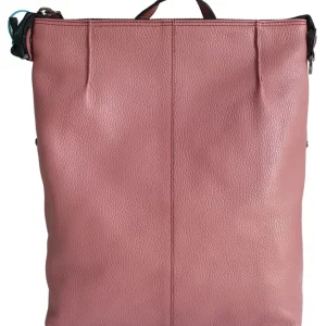 Gabs Zaino Grande con versione Borsa Shopper 100% Pelle Opaco Rosewood