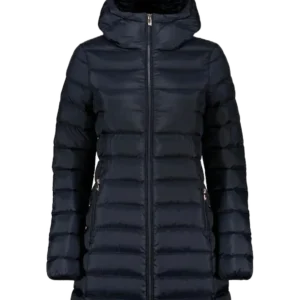 Ciesse Piumini Nikak Piumino Parka Giaccone Lungo Con Cappuccio Slim Fit Blu Donna