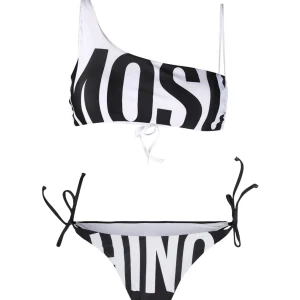 Moschino Swim Bikini Due Pezzi Bianco Nero