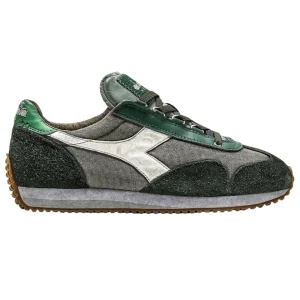 Diadora Heritage Sneakers Equipe H Dirty Stone Wash Evo Pelle Bovina Grigio
