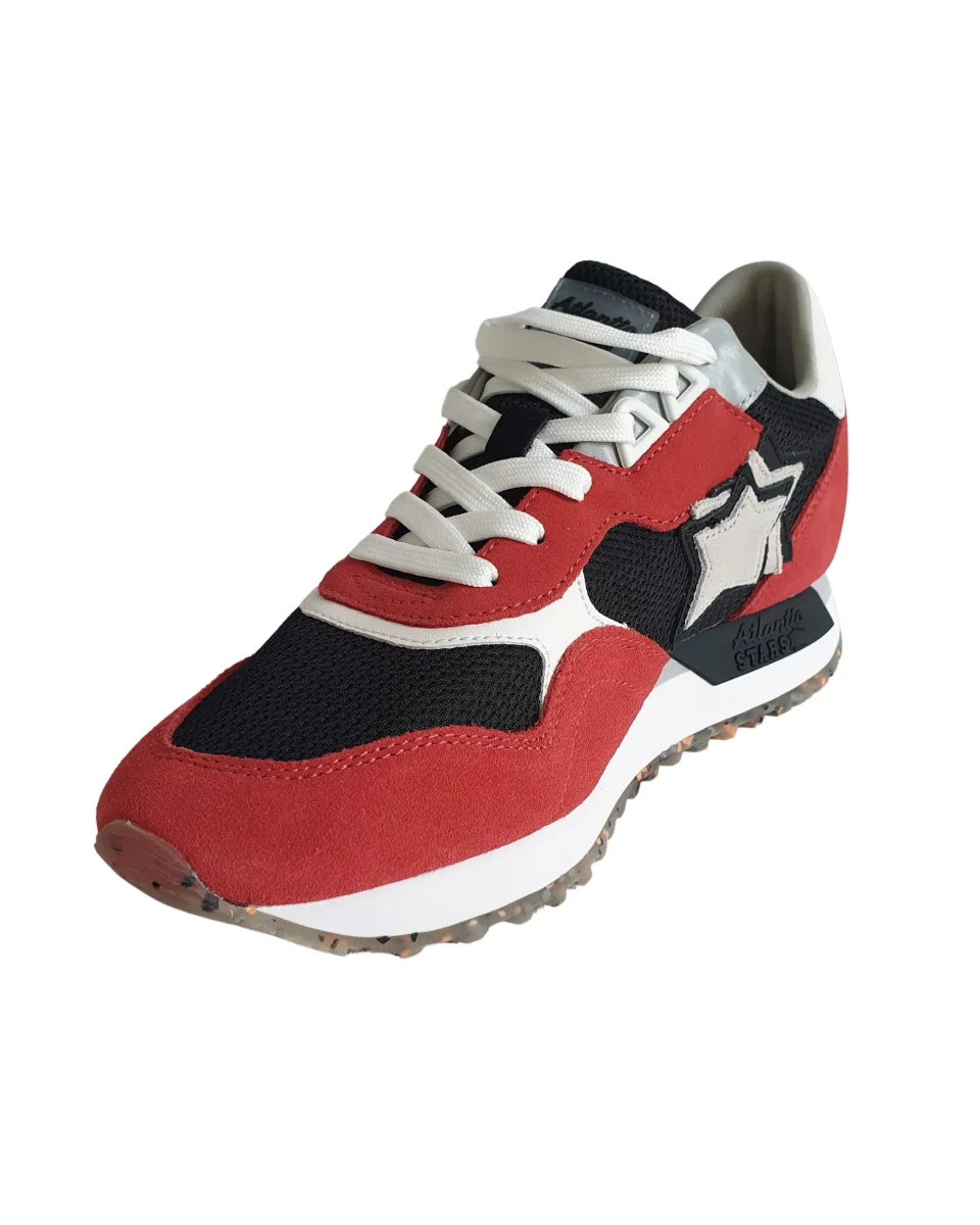 Atlantic Stars Sneaker Casual Dracoc Rosso Nero Uomo - immagine 4