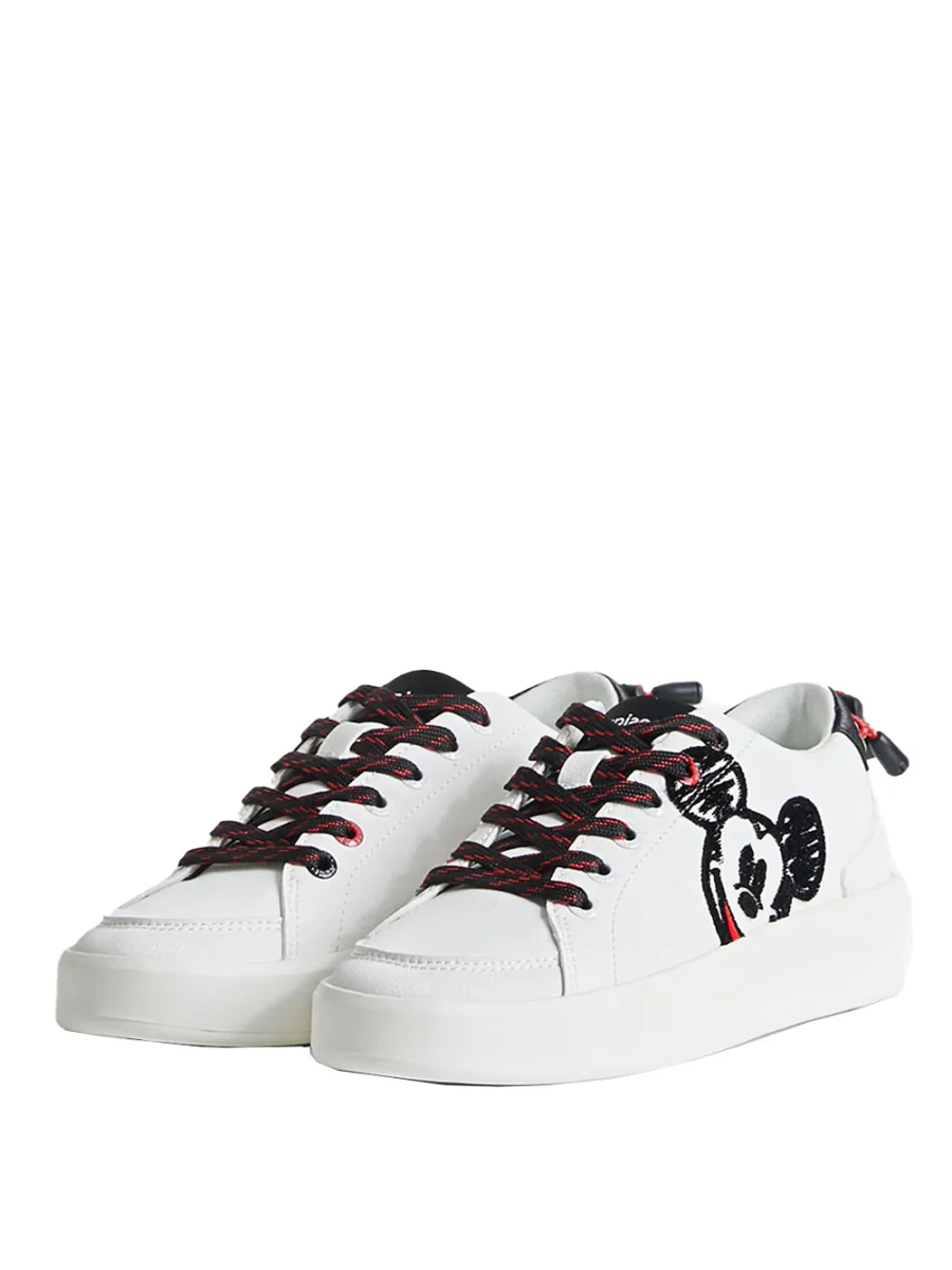 Desigual Shoes Fancy Mickey Bianco Donna - immagine 4