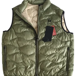 Blauer Gilet Full Zip Imbottito Ovatta Verde Uomo