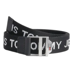 Tommy Jeans Cintura TJW Essential Webbing Belt Nera