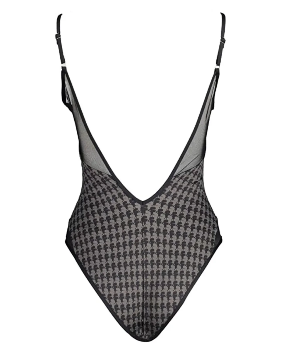 Karl Lagerfeld Costume da Bagno Intero Serie Beachwear Grigio - immagine 3