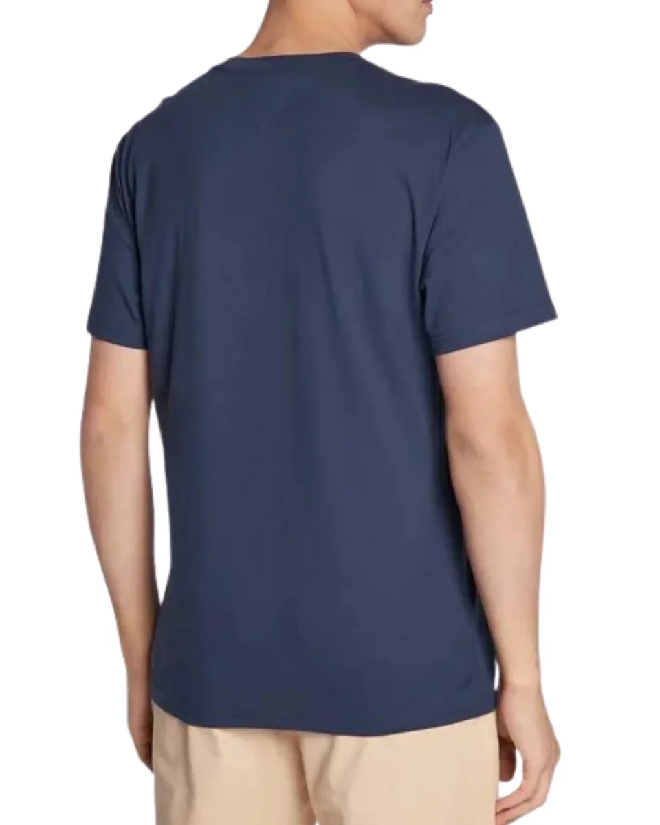 Tommy Jeans T-shirt TJM Classic Linear Cotone Blu - immagine 3