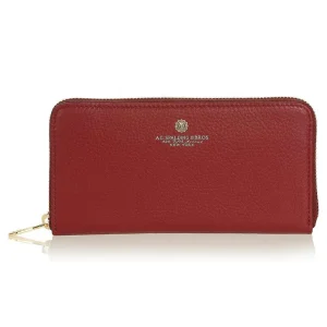 Spalding & Bros A.g. Tiffany Zip Around Maxi Rosso Donna
