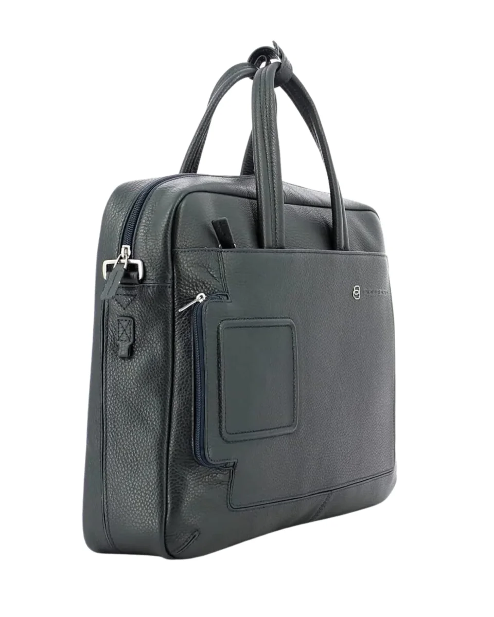 Piquadro Borsa Due Manici Porta Pc 15,6" Blu Uomo - immagine 4