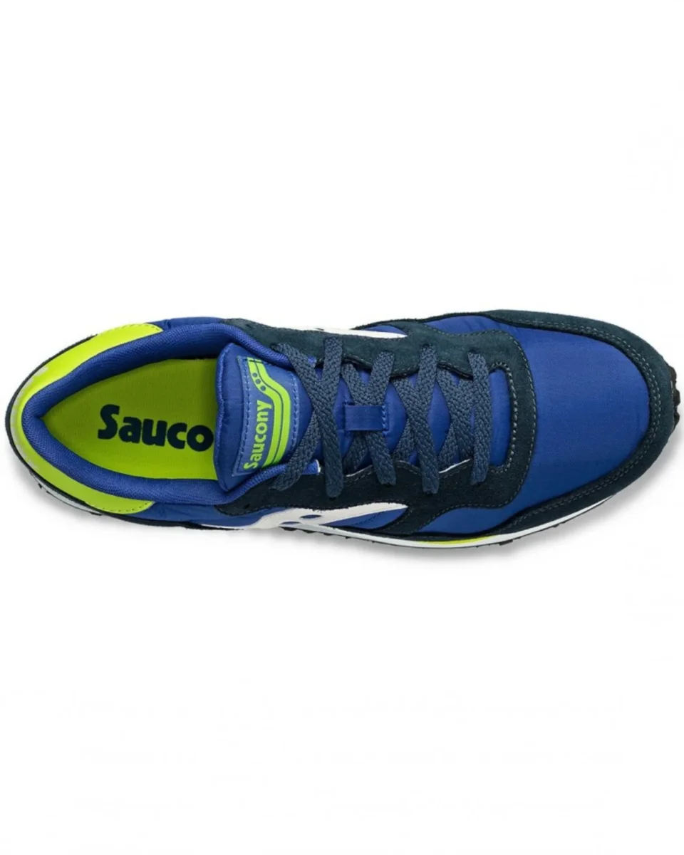 Saucony Dxn Trainer E/wht/lime Blu Uomo - immagine 4